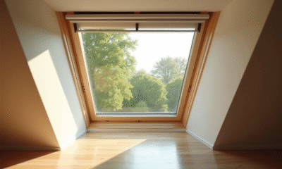Chambre attenante moderne avec Velux et moustiquaire